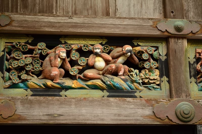 日光東照宮,三猿,画像